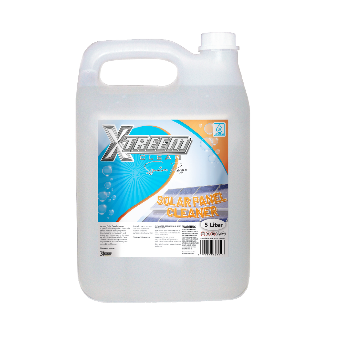 Xtreem Solar Panel Cleaner 5L | XTREEM Cleaning Materials