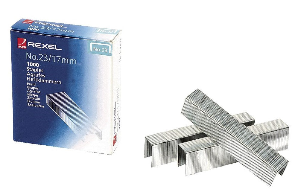 Rexel 23-17 Staples 1000'S(130 Sheet Capacity)