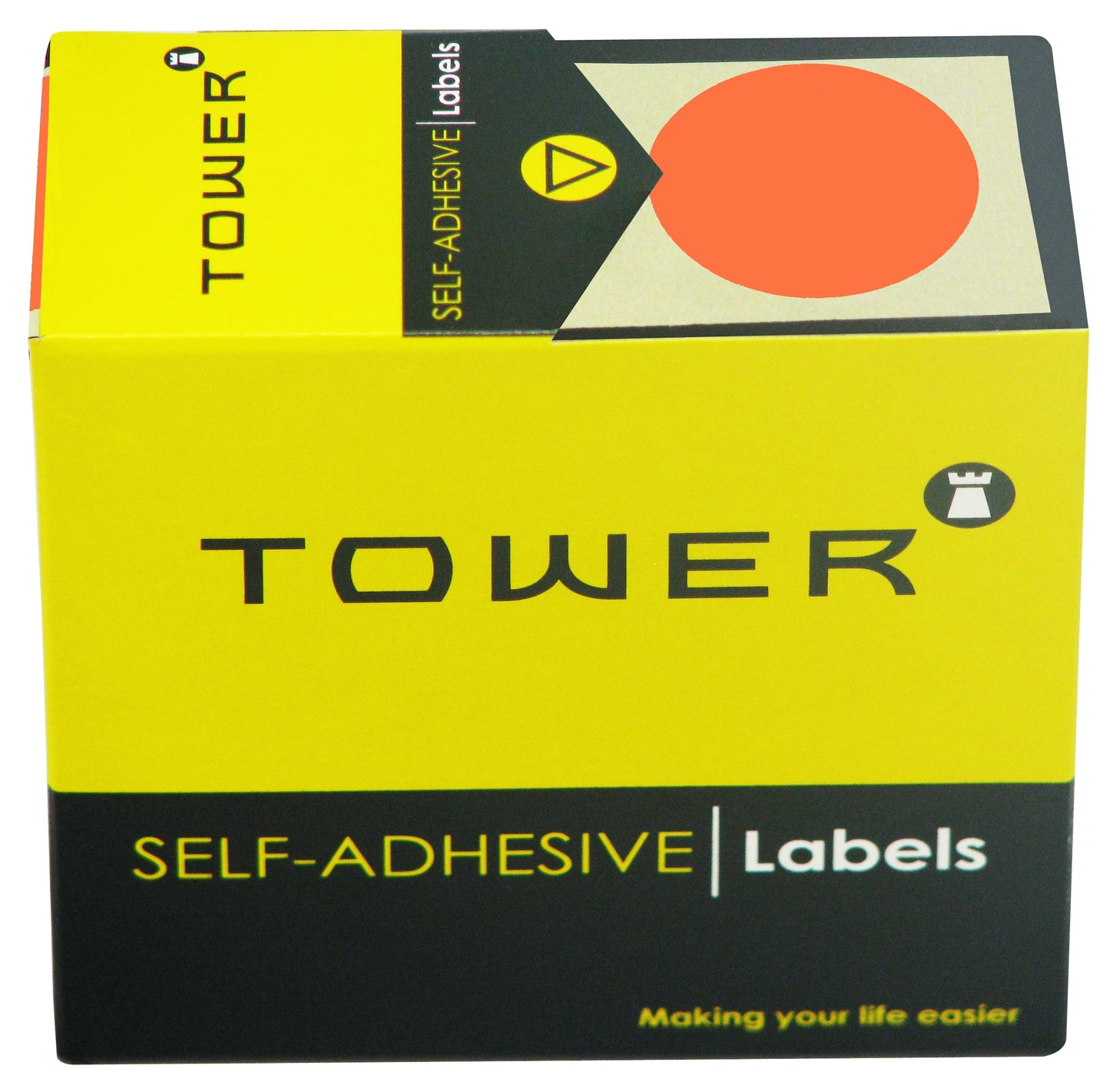 Tower C32 Label Flu Red