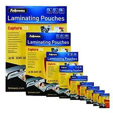 Fellowes 65mmx95mm 250mic Laminating Pouch 100's | Laminating Pouches