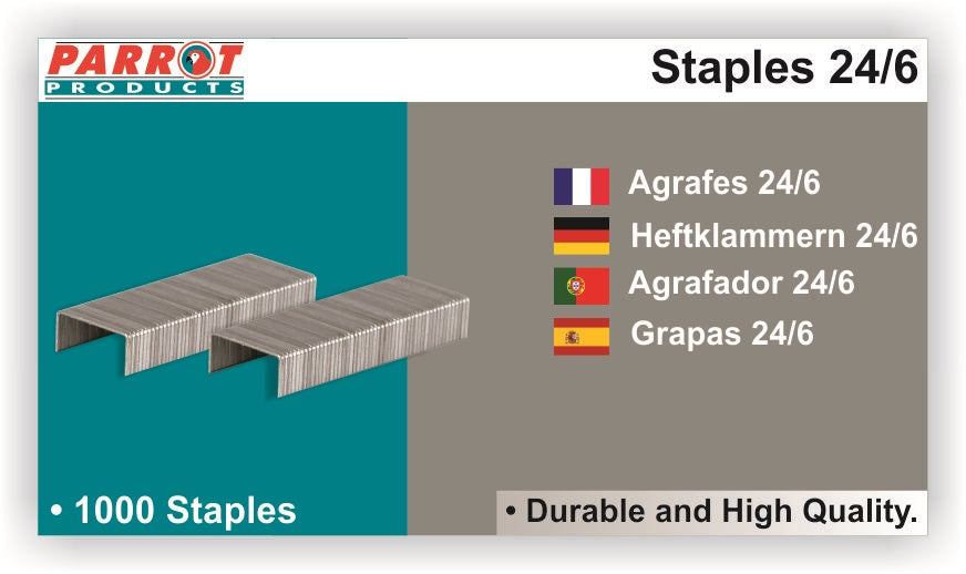 Parrot Staples 24-6 (1000pcs) 20 Pages