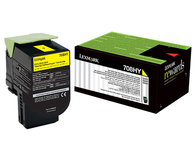 Lexmark 708hy Yellow High Yield Return Program Toner Cartridge