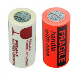 Tower Roll Fragile Florescent 250'S 70x150 | Instruction Labels