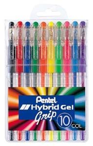Pentel K118 Hybrid Gel Grip Wallet 10