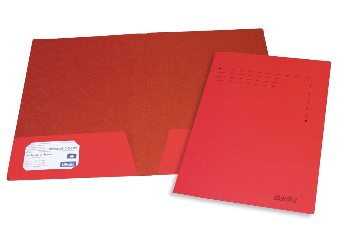 Bantex Presentation Folder A4 Red