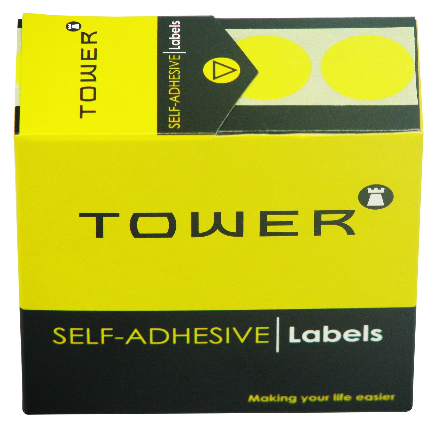 Tower C19 Label Yellow