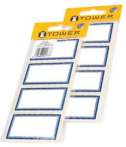 Tower Blue Border Labels