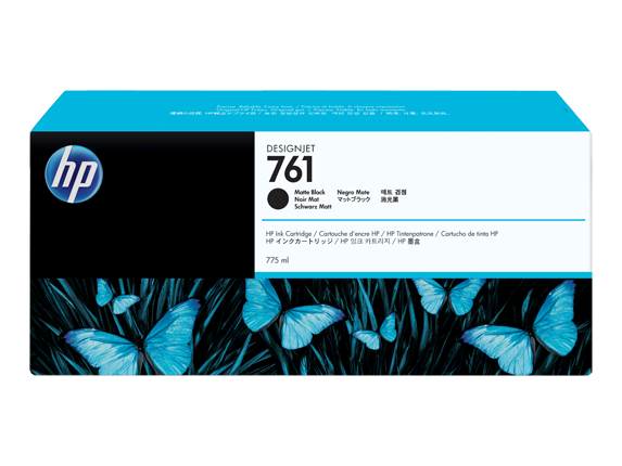 HP 761 775ML Matte Black Ink Cartridge/Designjet T7100