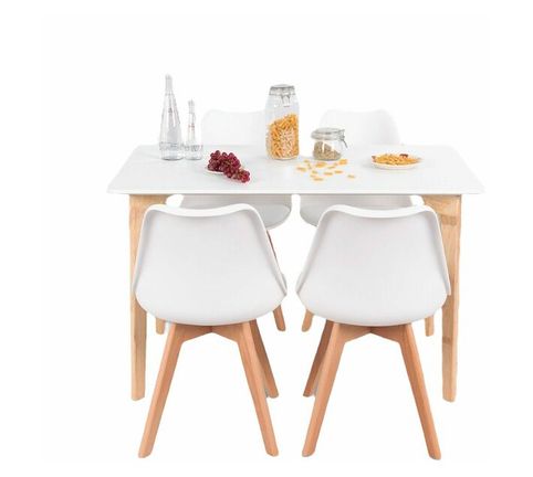 4 Seater Cafe Dining Set - White | Kitchen Equipment