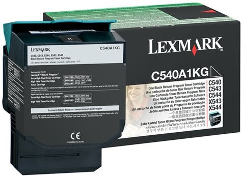 Lexmark LC540A1KG Black Return Programme Toner Cartridge