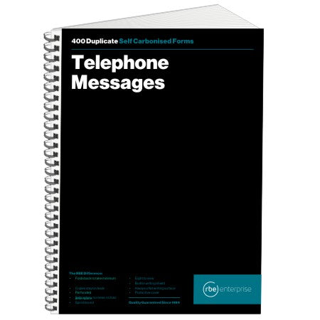RBE Tele Msg 8tv SCarbon | NCR(No Carbon Required) Books