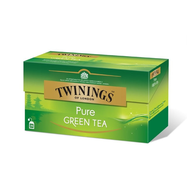 TEABAGS ENVOS PURE GREEN TEA TWININGS 25