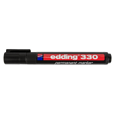Edding 330 Black Chisel Marker | Permanent Marking Pens