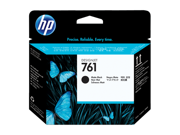 HP 761 Matte Black and Matte Black Designjet Printhead