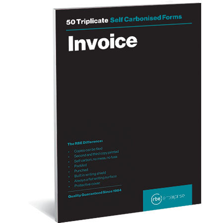 RBE Invoice Triplicate A5 Self Carbonised | NCR(No Carbon Required) Books
