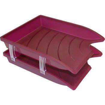 Bantex Optima Burg Let Tray +Risers | Letter Trays