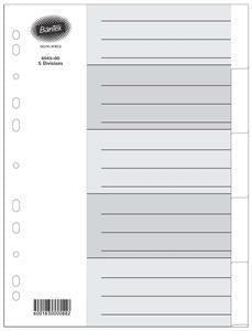 Bantex A4 5 Div White Board Index