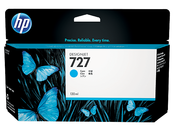 HP No.727 130ML Cyan Cartridge