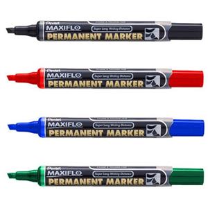 Pentel NLF60 Maxiflo Chisel Black Marker