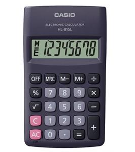 Casio HL-815L-BK-S 8 Digit Pocket Calculator