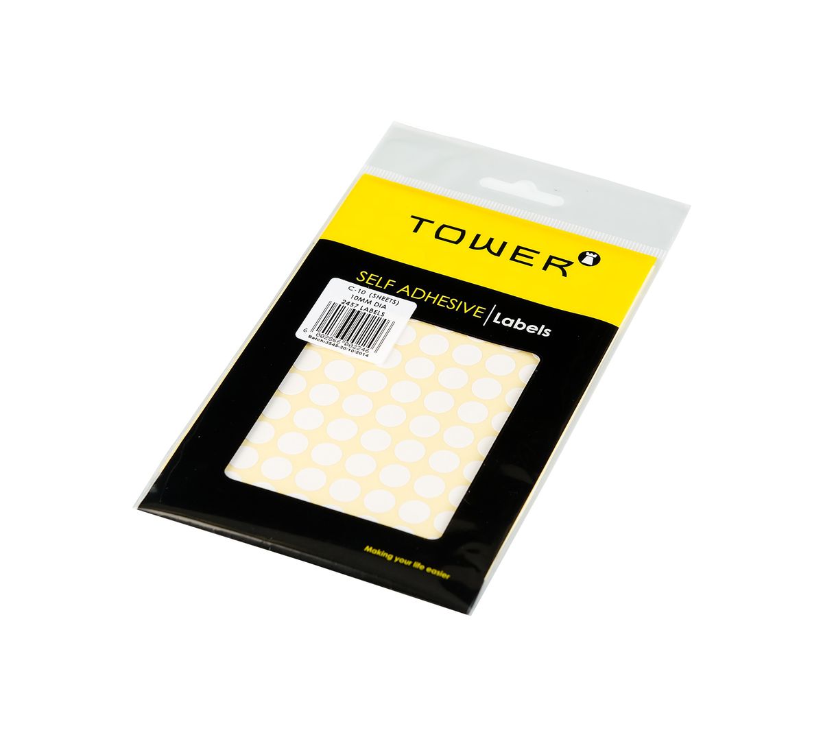 Tower White Sheet Labels C10