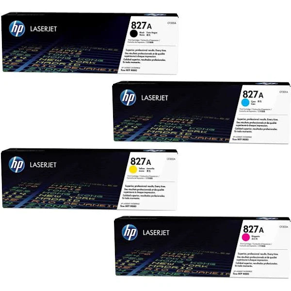 HP 827A YELLOW TONER CARTRIDGE FOR ENTERPRISE M880 SERIES MFP(32000 PAGE YIELD) | Hewlett Packard Toner Cartridges Genuine