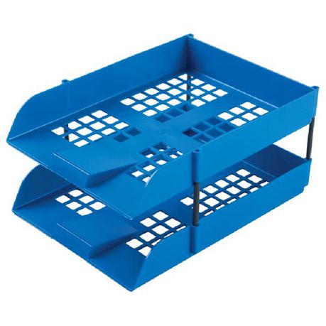 Letter Trays Blue 2's + Set Riser