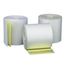 76x76 2ply NCR White /Yellow Bond Roll | Adding Machine Rolls