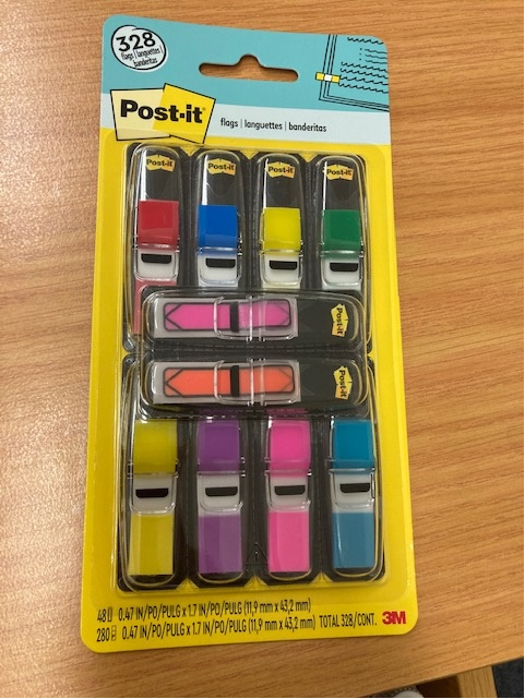 POST IT TAPE FLAGS SML ASSTD /10 - 87303 | Adhesive Note Flags