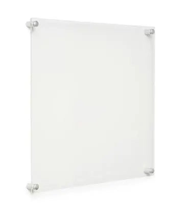 Wall frame = 2 panels of 3mm clear Perspex held together with wall spacers A3