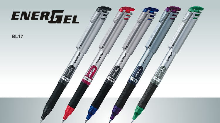 Pentel Energel BL17 Roller Metal Black
