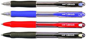 Uni Lacknock Black Ballpoint Pen