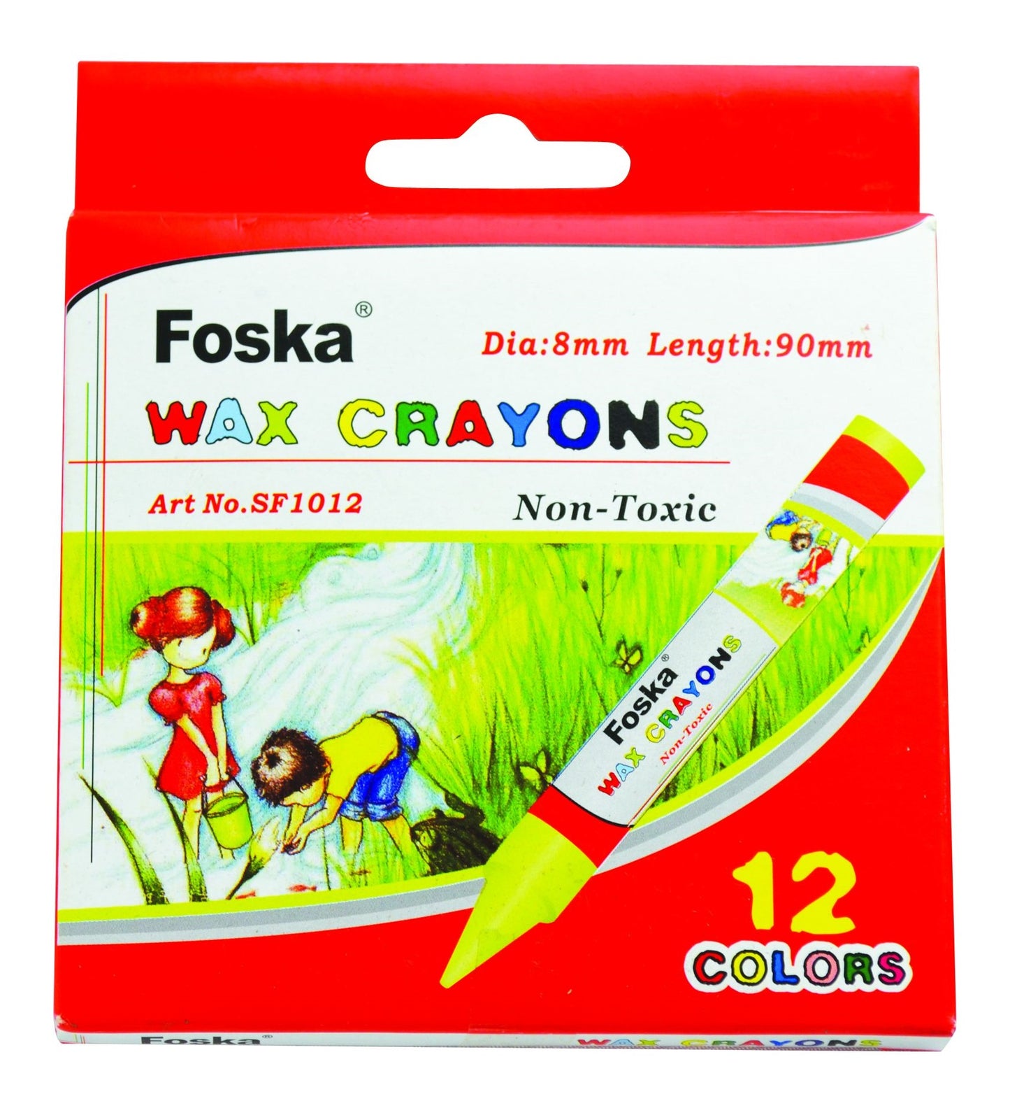 Foska Wax Crayons 12's