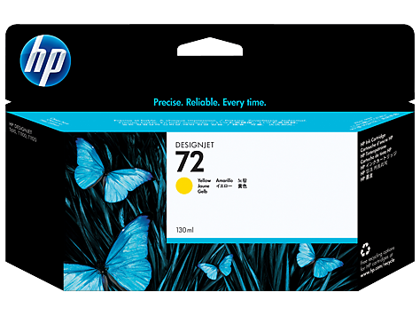 HP 72 130ML Yellow Ink Cartridge | Hewlett Packard Inkjet Cartridges Genuine