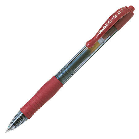 Pilot G2 0.7mm Retractable Gel Pen Red