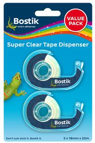 Bostik Super Clear Tape Disp.Value Pk | Clear Tape