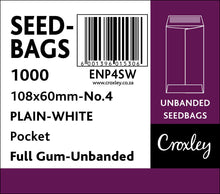 No.4 - Seed And Wage Pockets Croxley White (Summit White Wove) 108x60