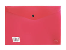 Croxley A4 Envelope with Button - Red PK 12
