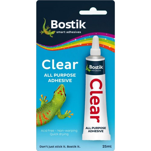 Bostik Clear Adhesive 25ML | Clear Glue