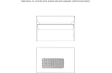 C6 Croxley White Window Seal Easi Unbanded (Prestige Parchment) 114x162 | C6 Envelopes