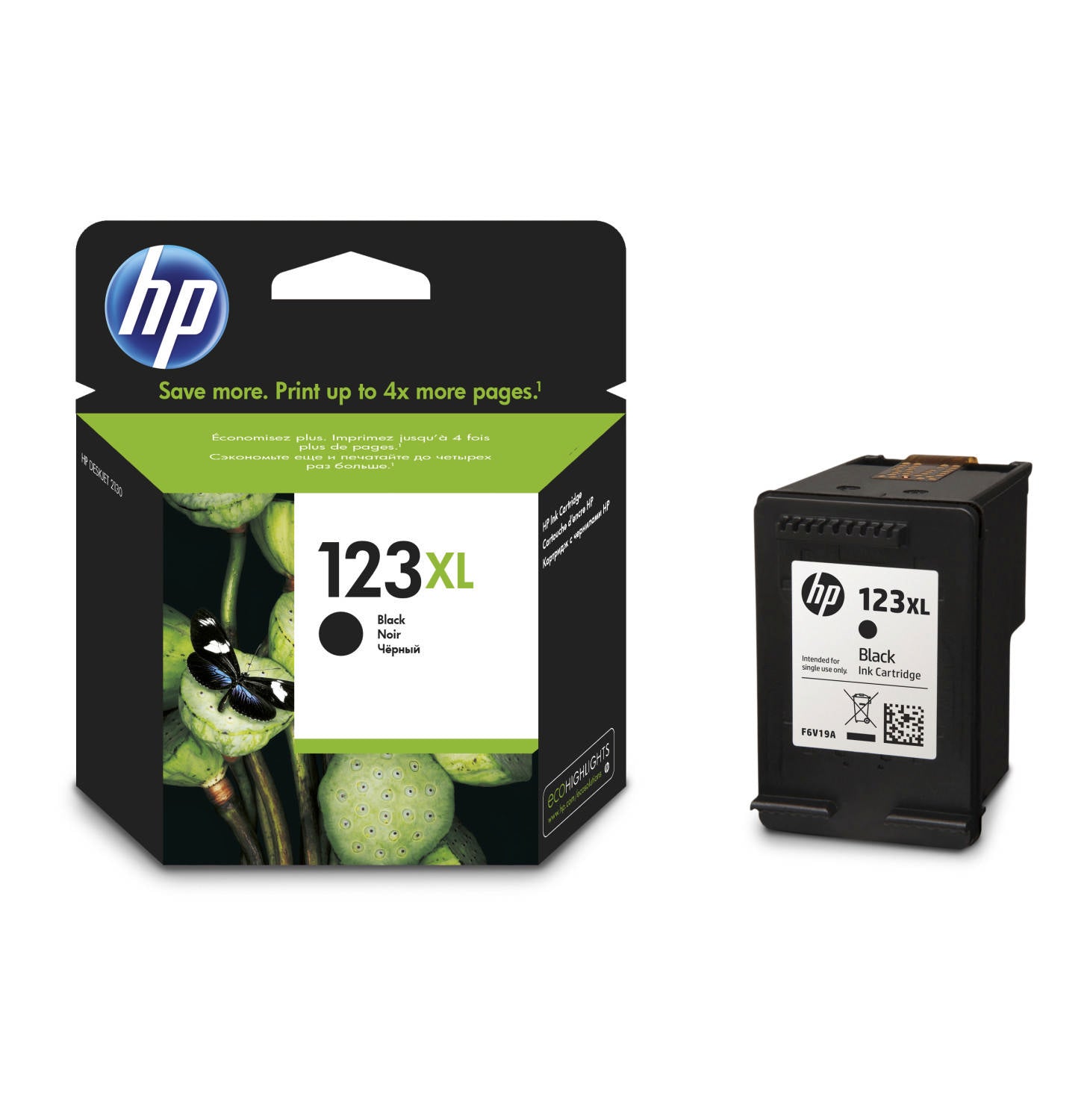 HP 123XL BLACK INK CARTRIDGE | Hewlett Packard Toner Cartridges Genuine