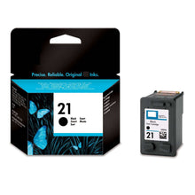 HP  No.21 Black Inkjet Cartridge; Up To 200 Pages @ 5%