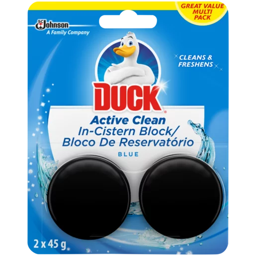 TOILET DUCK 3IN1 ACTIVE CLEAN CISTERN BLOCKS 2s | Cleaning Materials
