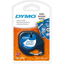 DYMO L/TAG TAPE PLASTIC 12X4 BLACK/BLUE | Dymo Tape