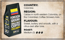 COFFEE BEANS COLUMBIA FOREIGN GROUND 1KG PACK (UNIT) | Coffee Beans