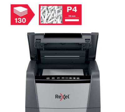 Rexel Optimum AutoFeed+130X Cross Cut P4 Paper Shredder | Shredders