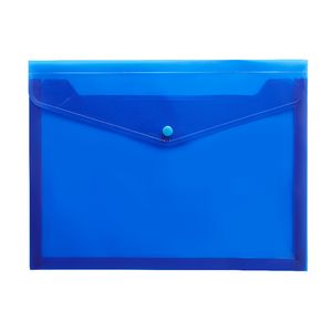 Pp Env A4 Blue Button Wallet