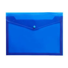 Pp Env A4 Blue Button Wallet