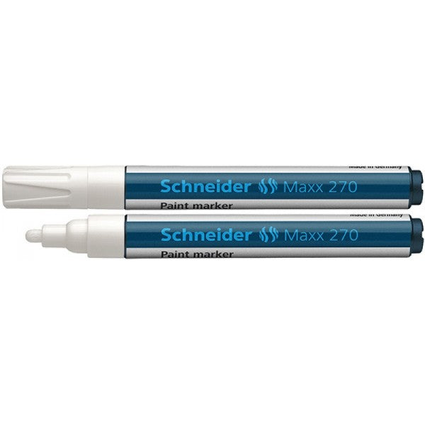 MAXX 270 - PAINT MARKER BULLET POINT 1-3MM WHITE PACK OF 10 | SCHNEIDER - Writing Materials