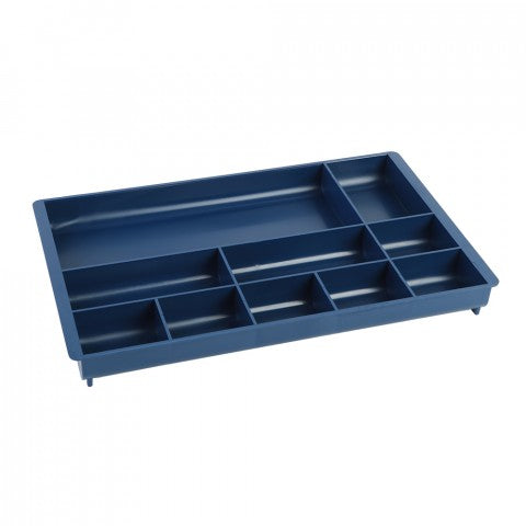Bantex Desk Drawer Organiser 10 Compartment Blue | Desk Organisers